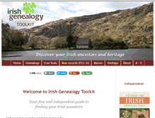 Tablet Screenshot of irish-genealogy-toolkit.com